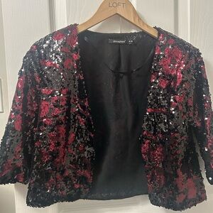 Sequin Floral Jacket 
Brand: atmosphere